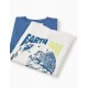 PACK OF 2 COTTON T-SHIRTS FOR BOYS 'EARTH DAY', WHITE/DARK BLUE