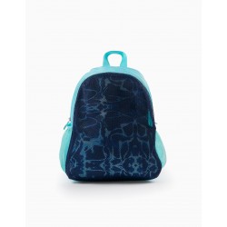 BACKPACK WITH CHILDREN'S NET, BLUE