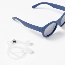 FLEXIBLE SUNGLASSES WITH UV PROTECTION FOR CHILD, DARK BLUE