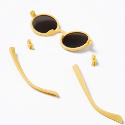 FLEXIBLE SUNGLASSES WITH UV PROTECTION FOR CHILD, YELLOW