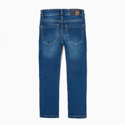 COTTON JEANS FOR BOYS 'SKINNY FIT', BLUE