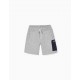 SPORTS SHORTS WITH POCKET CARGO FOR CHILD 'DEEP SEA', GREY