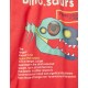 COTTON T-SHIRT FOR BOYS 'T-REX', RED