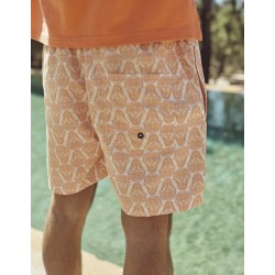 SWIMSUIT SHORTS FOR ADULT 'YOU&ME', ORANGE