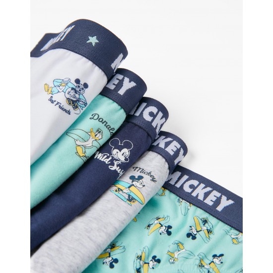 PACK 5 COTTON SLIPS FOR BOYS 'MICKEY', MULTICOLOR