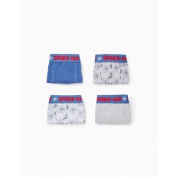 PACK 4 COTTON BOXERS FOR BOYS 'SPIDER-MAN', MULTICOLORED