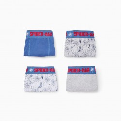 PACK 4 COTTON BOXERS FOR BOYS 'SPIDER-MAN', MULTICOLORED