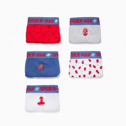 PACK 5 COTTON SLIPS FOR BOYS 'SPIDER-MAN', MULTICOLORED