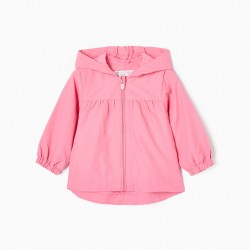 WINDPROOF JACKET FOR BABY GIRL, PINK
