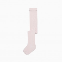 ANTI-BORBOTO COTTON TIGHTS FOR BABY GIRL, PINK