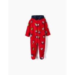 BODYSUIT WITH EARS FOR BABY BOY 'MICKEY MOUSE & FRIENDS', RED