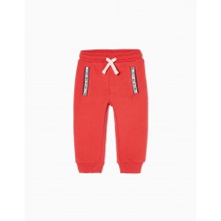 BABY COTTON BOY 'SMALL BUT LOUD' BABY TRAINING PANTS, RED