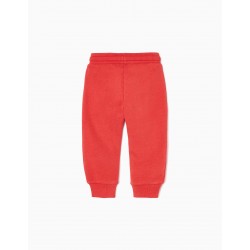 BABY COTTON BOY 'SMALL BUT LOUD' BABY TRAINING PANTS, RED