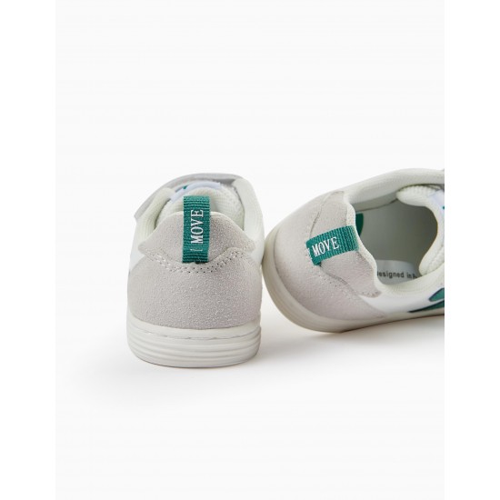 BABY SNEAKERS 'ZY MOVE', WHITE/GREEN