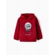 HOODIE FOR BABY BOYS 'LET IT SNOW', RED