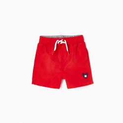 SWIMSUIT SHORT UV PROTECTION 80 BABY CHILD 'MICKEY', RED