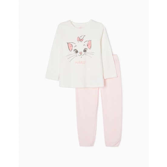 Marie of the Aristocats Velour Pyjamas for Girls, by Disney® - pink light  all over printed, Girls