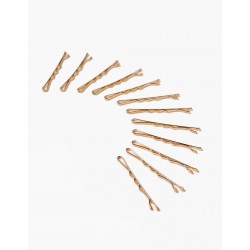 PACK 12 BABY AND GIRL HAIRS, GOLDEN
