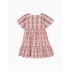 PLAID COTTON DRESS FOR GIRL, PINK