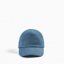 DENIM CAP FOR GIRL, BLUE
