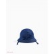 TWILL HAT WITH BOW FOR GIRL, DARK BLUE