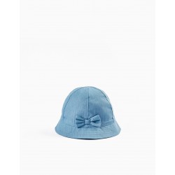 TWILL HAT WITH LASSO FOR GIRL, LIGHT BLUE
