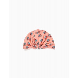 COTTON TURBAN FOR BABY GIRLS AND GIRLS, PINK
