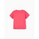 COTTON T-SHIRT FOR GIRL 'HELLO', PINK