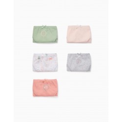 PACK 5 COTTON PANTIES FOR GIRL 'KITTY', MULTICOLOR