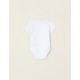 PACK 5 COTTON BODIES FOR BABY AND NEWBORN 'ANIMAL', WHITE