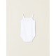 PACK 5 BODIES OF SMOOTH COTTON STRAPS FOR BABY AND NEWBORN, WHITE