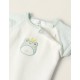 NEWBORN KNITTED JUMPSUIT 'FROG', GREEN/WHITE