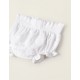 COTTON DIAPER COVER WITH ENGLISH EMBROIDERY FOR NEWBORN, WHITE