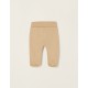 PACK 4 PLAIN PANTS WITH COTTON FEET FOR BABY, WHITE/BEIGE/GREY