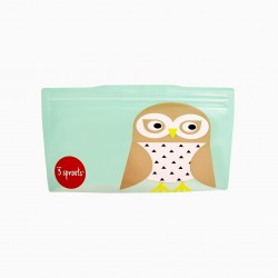  2 OWL 3SPROUTS REUSABLE SNACK BAGS