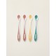 PACK OF 4 THERMOSENSITIVE SPOONS PINK NUBY 3M+