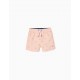 SWIMSUIT SHORT UV PROTECTION 80 FOR CHILD 'PALMERAS', LIGHT PINK