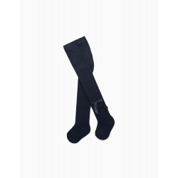BABY GIRL LACE TIGHTS, DARK BLUE