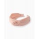 FLUTED HEADBAND FOR GIRL, PINK