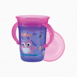 360 LEARNING CUP WITH HANDLES 240ML NUBY 6M +