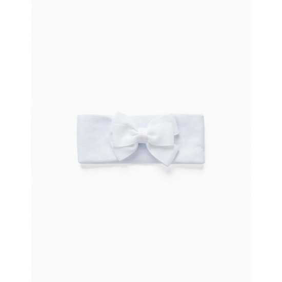 LONG HAIR RIBBON FOR BABY AND GIRL, WHITE