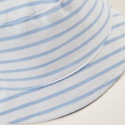 BABY HAT, WHITE/BLUE