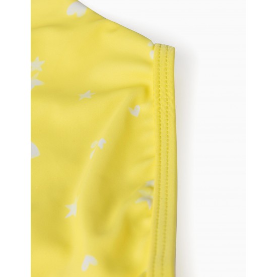 PRINTED SWIMSUIT FOR BABY GIRL, YELLOW