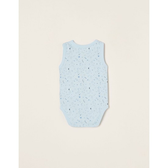 4 BODIES CAVA SLEEVES FOR BABY BOY 'CLOUDS', WHITE/BLUE