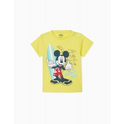 T-SHIRT FOR BABY BOYS 'MICKEY', YELLOW