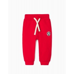 BABY BOY TRAINING PANTS, RED