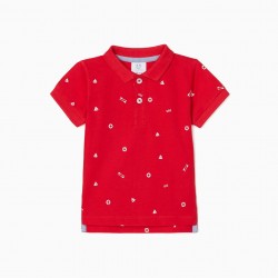POLO FOR BABY BOY 'SAILING', RED
