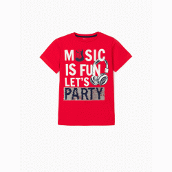 BOY'S PARTY T-SHIRT, RED