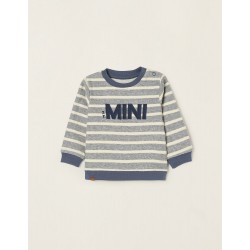 KNITTED SWEATER, COTTON FOR NEWBORN 'MINI', BLUE