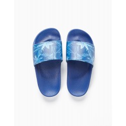 'TROPICAL' CHILD RUBBER SLIPPERS, BLUE